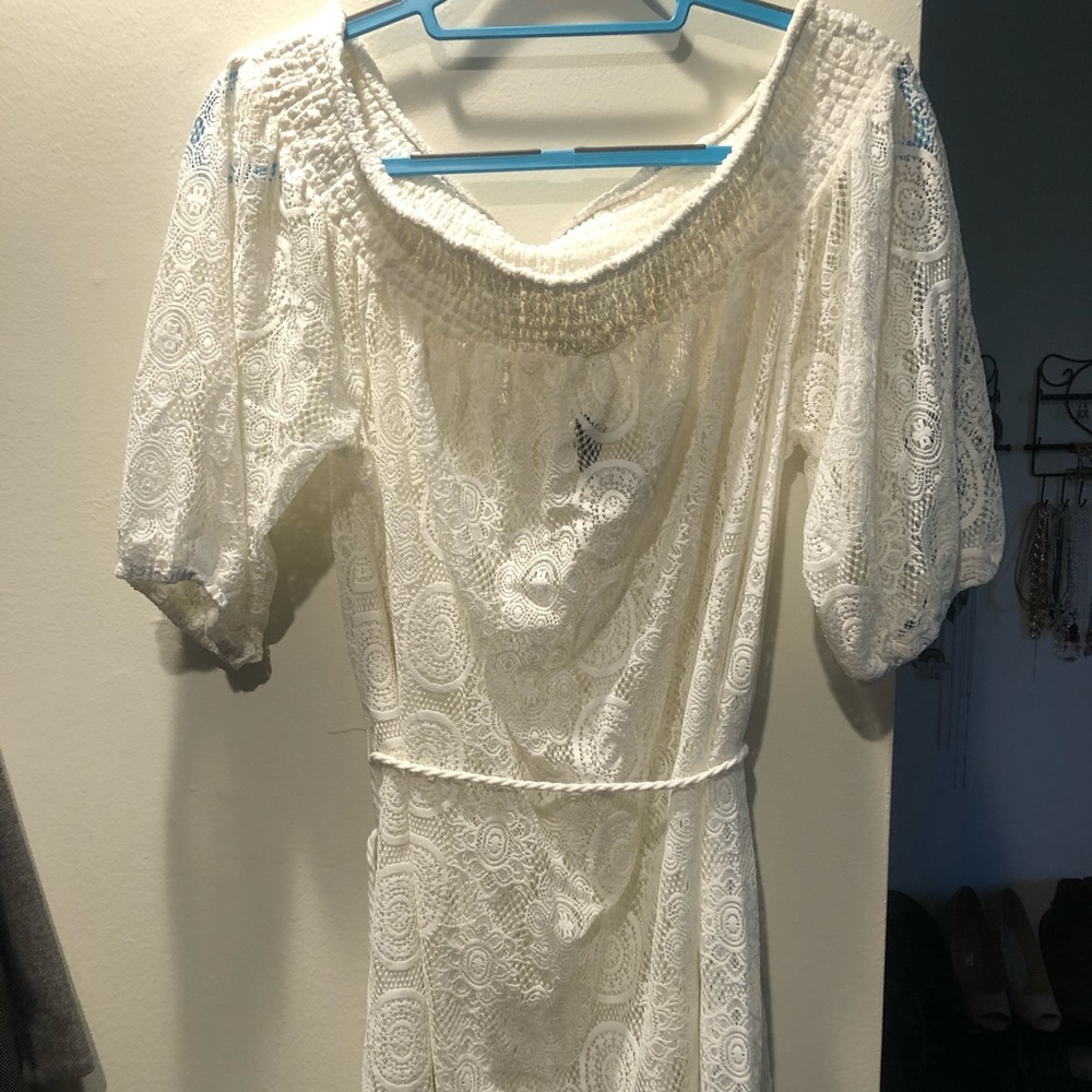 Off the shoulder long summer top